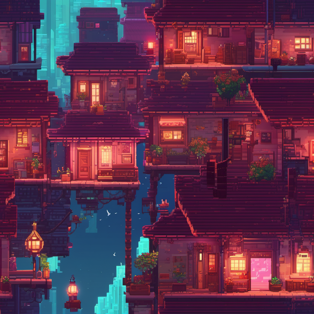 Running on the Roofs of a Neon City